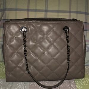 Aldo Katty Quilted Tote Gray